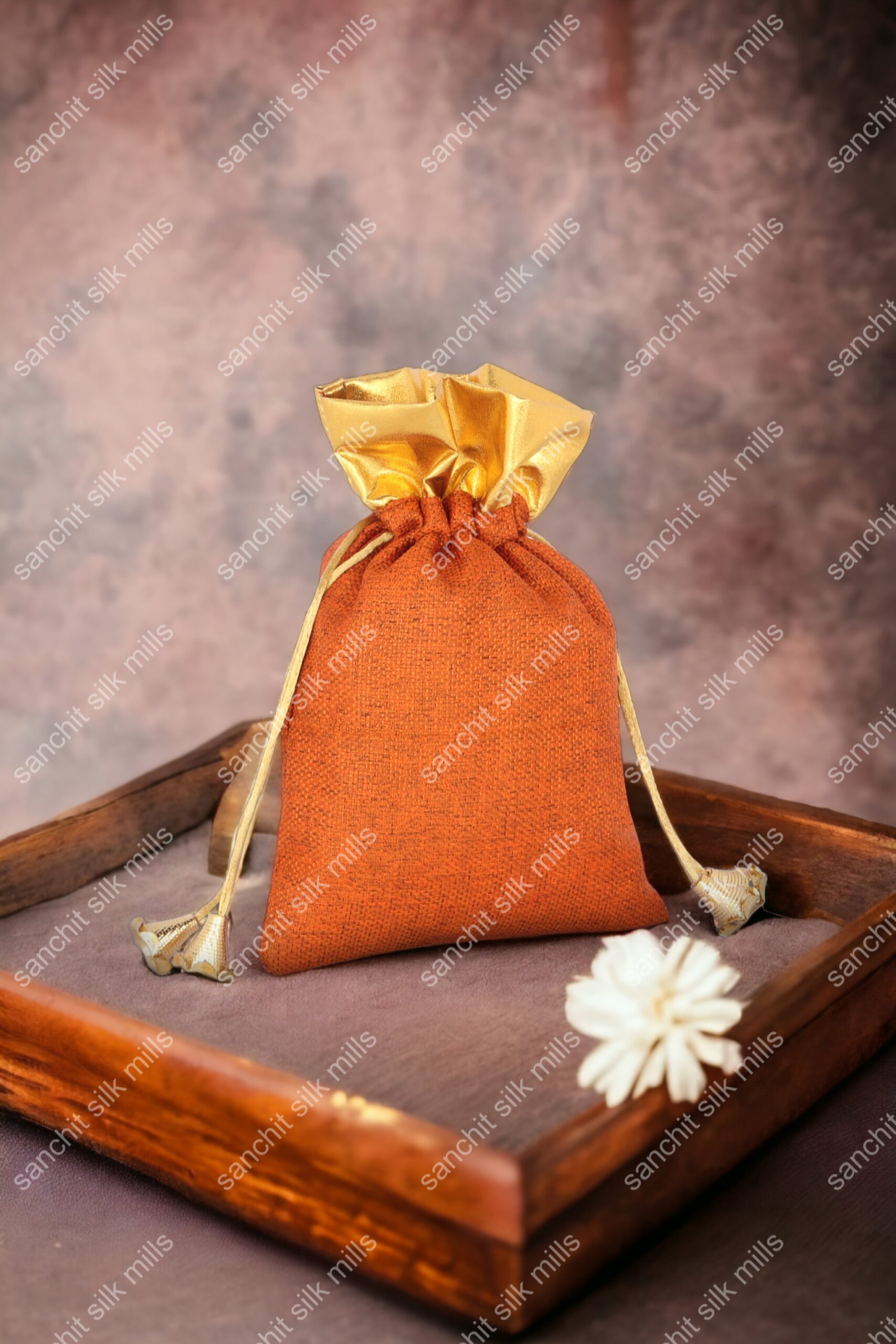 Jute Linen Pouches Sanchit Silk Mills